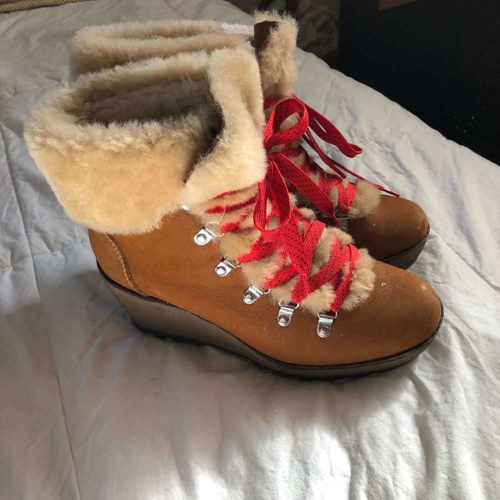 J.Crew Nordic Wedge Boots- 7